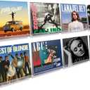 Upsimples 8 Pack Vinyl Record Wall Mount Shelves, 12" Vinyl Holder for Album Record Storage & Display, Clear Acrylic Floating Shelves for Wall Decor, Kids Bookshelf, Magazine Rack, Picture Ledge