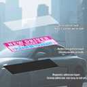 4pcs Student Drivers Magnetic Car Stickers, 8.98x3.19in Reflective Novice Driver Stickers Safety Sign Waterproof Magnet Bumper Sticker New Rookie Driver Sign Car Accessories for Metal Vehicle Surface