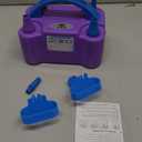 NuLink Balloon Pump Electric Portable Dual Nozzle Air Pump for Balloons Blower Pump Inflator for Decoration, Birthday Party [110V~120V, 600W, Purple]