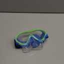 Aegend Kids Swim Goggles Snorkel Diving Mask for Kids Youth 3-15, Knitted Fabric Strap, Anti-Fog 180 Clear View (1 Pack-blue White)