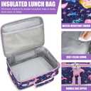 Fimibuke Kids Bento Snack Lunch Box with 4 Compartment, Insulated Lunch Bag, Stainless Steel Vacuum Thermo Food Jar, Ice Pack, Utensils Set, Birthday Gifts for Age 3-12 Back to School Toddler Girl Boy