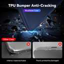 BlueSwan Anti-Cracking Case for MacBook Air 13 inch, M5 2026 M4 M3 M2 2025-2022 A3449 A3240 A3113 A2681, Drop Protection Soft TPU Bumper PC Base for Air 13.6 inch, Frosted Midnight