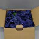 AVIVIHO 65pcs Fake Flowers Navy Blue Hydrangea Artificial Flowers Bulk (Not Squished, No Steaming Need) Silk Flowers with Stems for Wedding Decor,Home,Baby Shower,Table Centerpieces Decoration (Medium)