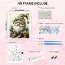 Easy Paint by Numbers Kit for Adults Beginner, Gnome Adult Paint by Number Kits on Canvas, DIY Painting with Numbers for Adults, Acrylic Simple Oil Paint by Number Kits for Home Wall Decor 16x20 In