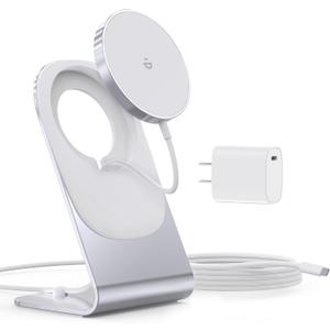 Magnetic Wireless Charger for iPhone 17/16/15/14/13/12 - Mag Charger+20W USB C Adapter, Fast Wireless Charging Stand/Pad with 5ft USB-C Cable for iPhone 17/16/15/14/13/12, Airpod-Gift for Men & Women