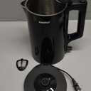 COMFEE' 1.7L Double Wall Electric Tea Kettle and Kettle Water Boiler, 100% Stainless Steel Interior & Lid & Spout, Two-Level Wide Open Lid, 1500W Fast Boiling, Auto-Off and Boil-Dry Protection (1.8 Quarts)