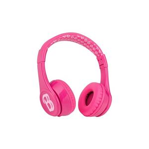 eKids Barbie Bluetooth Headphones, Pink Wireless Headphones with Microphone Includes Aux Cord, Volume Reduced Kids Foldable Earphones for School, Home, or Travel