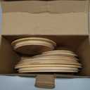 Replacement Wooden Lids for Pyrex, Anchor Hocking Glass Containers 7200 * 2 7201-PC*2 7402-PC*2, Bamboo Lids for Pyrex 2Cup 4Cup 7Cup Glass Bowls, Bowl Covers 6 Pack