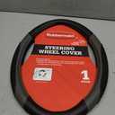 Rubbermaid Steering Wheel Cover – Universal Fit 14.5"–15" Steering Wheel Cover, Anti-Slip Grip, Breathable Leather, All-Season Protection, Interior Upgrade for Cars, Trucks, SUVs - Gray