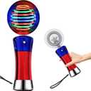The Dreidel Company Light Up Magic Ball Toy Wand for Kids, Flashing LED Wand for Boys and Girls, Thrilling Spinning Light Show, Batteries Included, Fun Birthday Party Favor (Single)