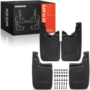 A-Premium Mud Flaps Compatible with Toyota Tacoma 2005-2015, No Drilling Required Mud Guards with Hardware Accessories, Set of 4 Front and Rear