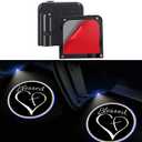 Liuzhi 2Pcs Car Door Projector Logo Light for Blessed Cross and Heart Christian, Universal Wireless Courtesy LED Ghost Shadow Lights Welcome Lamp Suitable fit All Models