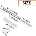 4pcs 6-2/5" Floating Shelf Invisible Support Bracket,Hidden Shelf Support Brackets Hardened Concealed Floating Shelf Blind Wall Shelf Floating Shelf Metal Brackets