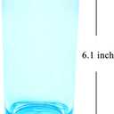 Youngever 8 Pack 16 Ounce Plastic Water Tumbler, Plastic Glasses, Reusable Plastic Cups, Unbreakable Glasses, Reusable | NO BPA | Top-rack Dishwasher Safe (16 Ounce 4 Colors)