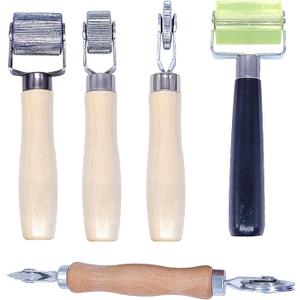 Sound Deadener Roller Set - 5 Pcs Automotive Audio Sound Deadening Tool with Bearings Equipped Seam Roller