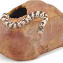 Antidious Snake Hide Cave for Gecko Shedding, Natural Rock Look Hideout, Reptiles Egg-Laying Shelters, Suitable for Corn Snake,Green Snake,Rat Snake and Gecko, M Size