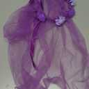 WILDPARTY Fairy Costume Set with Butterfly Wings, Tutu, Butterfly Hair Clips, Magic Wand, Headband and Veil for Age 3-8 Years (Spotty Purple)