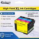 Compatible for EPT220XL High Yield Remanufactured Ink Cartridges, Compatible Replacement for WF-2760 WF-2750 WF-2660 WF-2650 WF-2630 XP-424 XP-420 XP-320 Printers, Black Cyan Magenta Yellow, 4-Pack