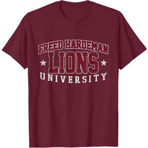 Freed Hardeman Vintage University Arch Tee for Men & Women T-Shirt (Red, S)