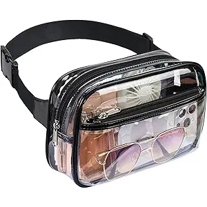 clear belt bag , fanny packs pack of 6