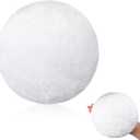 6 Inch Jumbo Plush Bunny Tail Extra Large Rabbit Tail Bunny Costume Accessories for Easter Graduation Party Cosplay (Milky White)