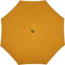 Blissun 9' Outdoor Patio Umbrella, Outdoor Table Umbrella, Yard Umbrella, Market Umbrella with 8 Sturdy Ribs, Push Button Tilt and Crank
