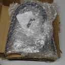 Double Curtain Rod, Adjustable 1 inch Double Drapery Rod Rods for Windows and Doors with Ball Round Finials and Brackets Set (Black Curtain Hooks, Standard)