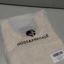 Ross&Freckle Women's Summer Swimsuit Bikini 2025 Beach Swimwear Crochet Cover up Hollow Out Crop Sleeveless Swim Outfit, Beige, Size XXL