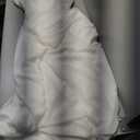 Abaowedding Women's Wedding Dress Lace Double V-Neck Sleeveless Evening Dress, Size 12