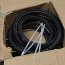 Wheelchair Rear Wheel Replacement Tire, 24 "X 1" Universal Flat-Free Polyurethane Tire,Equipped With Installation Tools, Wheelchair Accessories For All Brands(1 Pair) (Black)