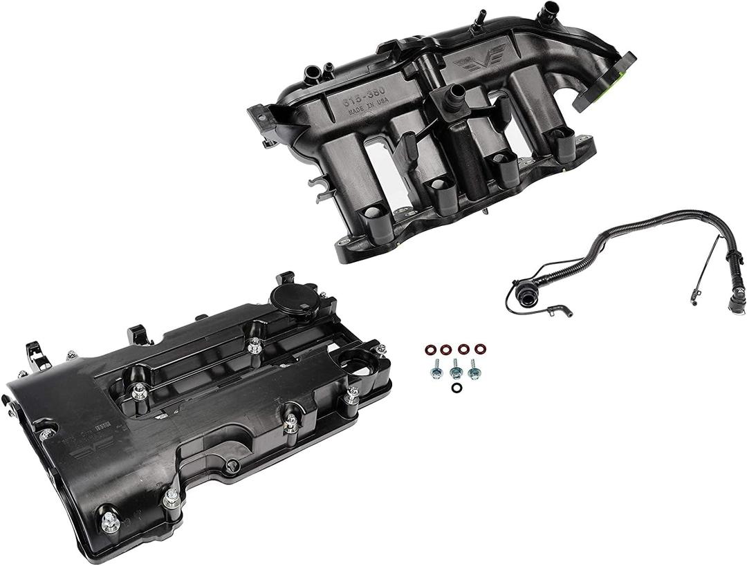 Dorman Improved Design 615-380KIT Intake Manifold and Valve Cover Complete Kit with Upgraded Valve Compatible with Select Buick/Chevrolet Models (OE FIX)