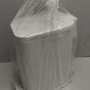 Cesun Slim Bathroom Trash Can with Lid Soft Close, 6L/1.6 Gallon Stainless Steel Small Garbage Can with Foot Pedal and Removable Inner Bucket, Slim Wastebasket for Bathroom, Office, Toilet (White)