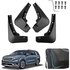 Custom Fit for Mud Flaps 2022 2023 2024 2025 Kia Carnival Mud Splash Guard Front and Rear 4-PC Set
