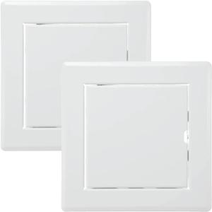 Vent Systems 4'' x 4'' Inch White - Pack of 2 - Metal Access Panel - Easy Access Doors - Access Panel for Drywall, Wall, Electrical and Plumbing Service Door