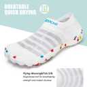 TOLLN Quick-Dry Barefoot Water Shoes for Men, Women & Youth  Versatile Aqua Socks for Beach, Pool, Kayaking, Hiking, Surfing, Yoga & Outdoor Sports (8.5 Women/7.5 Men, White)