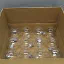 ANVAVO 12 Pieces 4 Inch Christmas Round Clear Plastic Ball Ornaments Bulk Removable Top Transparent Hanging Ornaments Ball DIY Fillable Clear Baubles for Xmas Tree Home Party Decor (10 Cm)