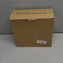 Cisily Dish Soap Dispenser, 12 fl oz Kitchen Soap Dispensers with Sponge Holder, Gold and Silver Pump Pink Glass Kitchen Soap Dispenser Set, Hand and Dish Soap Bottle Set, Pink Decor Accessories