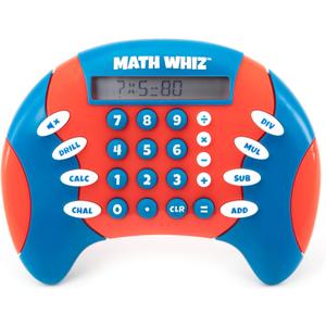 Educational Insights Math Whiz - Electronic Math Games, Addition, Subtraction, Division, and Multiplication Game, Handheld Games for Kids, Interactive STEM Learning Tools for Ages 6+