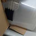 Rubbermaid Cleverstore Clear 32 Qt, 6 Pack Stackable Plastic Storage Bins with Lids, Great for Closet and Laundry Storage, Organizing in the Home