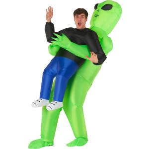 Morph Inflatable Alien Costume Adult, Alien Inflatable Costume Adult, Blow Up Alien Costume Adult, Alien Abduction Costume, Kidnapped By Alien Costume, Halloween Inflatable Costumes Adult Funny