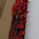 Uieke 6 Pcs Babys Breath Artificial Flowers Bulk Silk Red Faux Flowers Real Touch Gypsophila Bouquet for Christmas Halloween Home Wedding Decoration