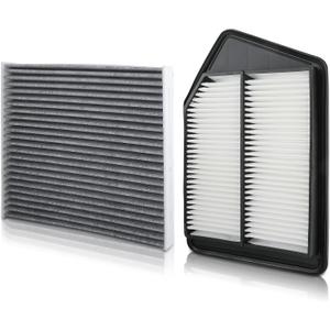 MOTOALL Engine Air Filter & Cabin Air Filter Combo Set 17220-5A2-A00 Fit for Honda Accord 2013-2017 for Acura TLX 2015-2020 Replaces# 80292-SDA-A01