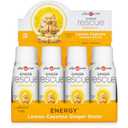 Ginger Rescue Shots by The Ginger People Energy Boosting, Caffeine Free Energy, Digestive Heath, Lemon & Cayenne Flavor, 2 Fl Oz (Pack of 12) (EXP 02/04/28)