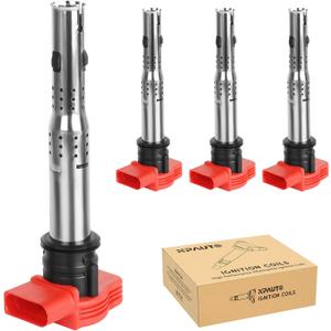 Ignition Coil Pack Replacement for Turbo 2.0 2.0T 3.2L Audi A4 A5 A6 A3 Q5 SQ5 Q7 S4 S5, VW Passat Jetta GTI CC Tiguan 2006 2007 2008 2009 2010 2011 2012 2013 2014 2015 2016, 06E905115E UF529, 4pcs