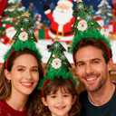 Christmas Headbands, Christmas Tree Headband with Santa Claus and Snowflakes, Costume Xmas Headbands for Adult Children Christmas Holiday Party Suppliers