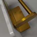Toilet Paper Holder with Natural Marble Shelf for Bathroom Washroom,Wall Mounted Tissue Holder Suitable for Mega Roll (Brushed Gold, Middle 7.87 * 4.72 in)
