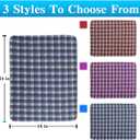 Non-Slip Bed Pads for Incontinence Washable 18" x 24" ,Waterproof Bed Pads/Chair Pad - Washable Underpad Sheet Protector for Adults,Kids and Dog(3 Pack)