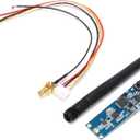 Wireless DMX512 Transceiver PCB Module 2.4G LED Stage Light Transceiver PCB Modules Board LED Controller Transmitter Receiver with Antenna