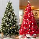 Christmas Tree Decorations Crystal Ornaments, 25 PCS Acrylic Icicle Decorations Hanging Crystal Snowflake Ornaments Set for Christmas Party Decorations (25pcs Christmas Crystal Ornaments)