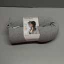 Dot&Dot Twist Memory Foam Travel Pillow for Airplanes - Travel Neck Pillow for Sleeping - Airplane Pillow for Neck Support, Chin, Lumbar and Leg - Adjustable, Bendable Neck Roll Pillow (Gray)